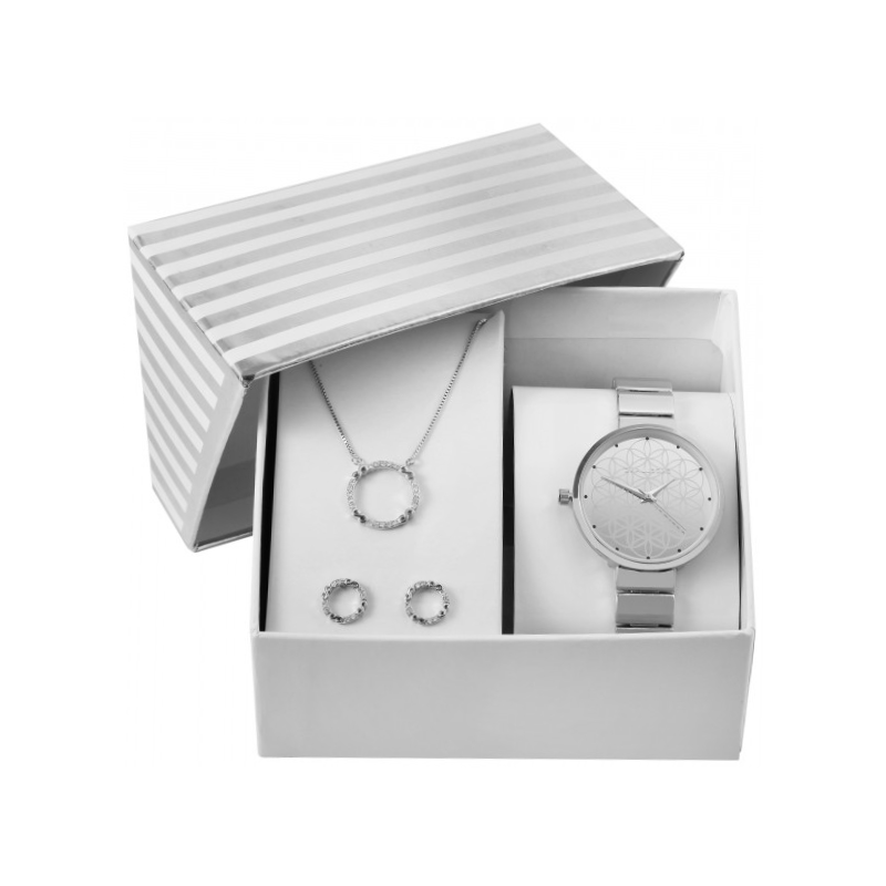 Gift set for women's watch, earrings